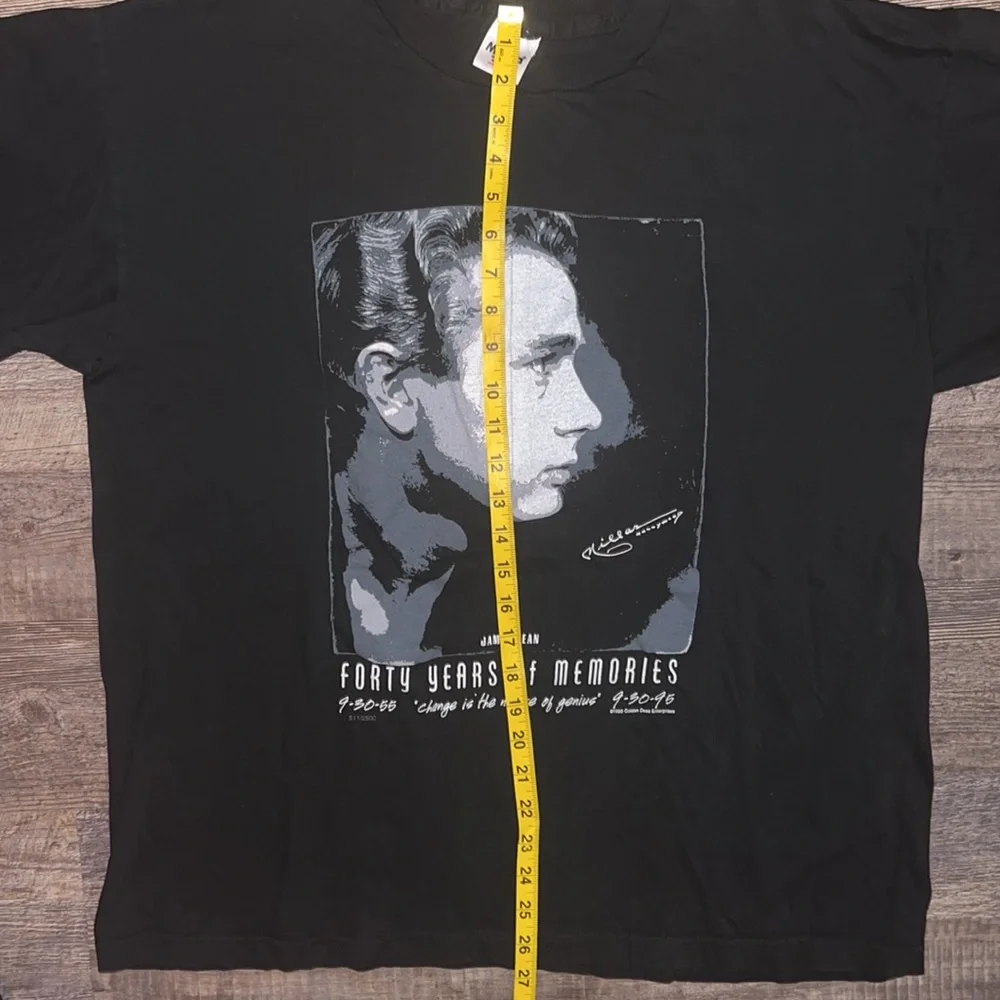Vintage 90s James Dean Forty Years Of Memories Graphic T-Shirt - Picture 7 of 10
